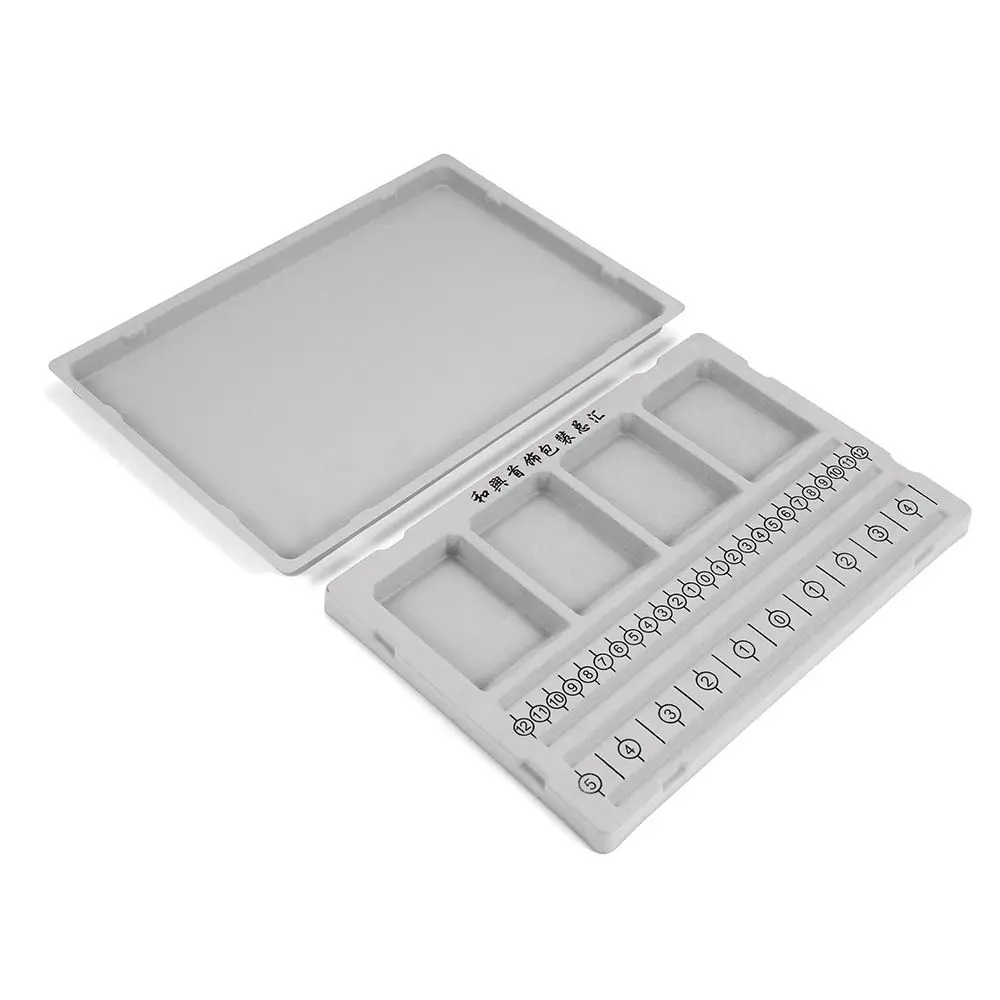 

Earring Holder Gray Accessories DIY Jewelry Box Tray Design Craft Measuring Tool Flocked Bead Board Jewelry Making Organizer
