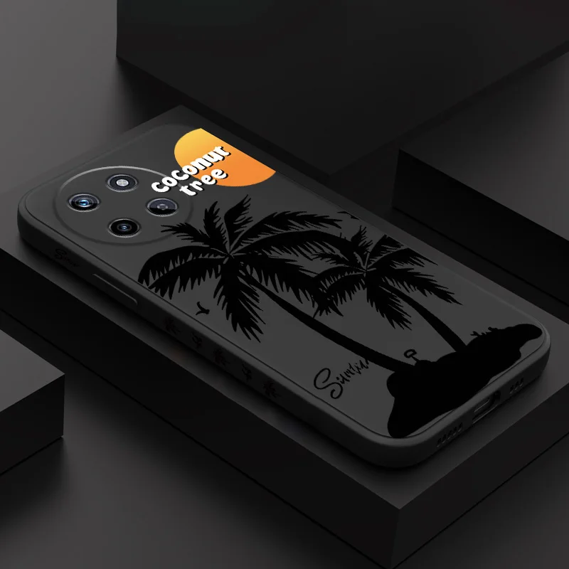 

Seagull Silhouette Phone Case For OPPO Realme 14 13 12 11 10 9 9i 8 8i 7 Pro Plus C35 C21Y C25Y C25 4G 5G Liquid Silicone Cover