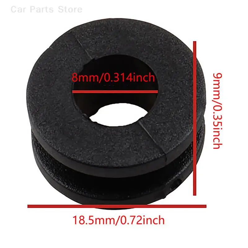 10Pcs Black Motorcycle Side Cover Rubber Grommets Gasket Fairings For CBR GSXR Ninja ZX YZF