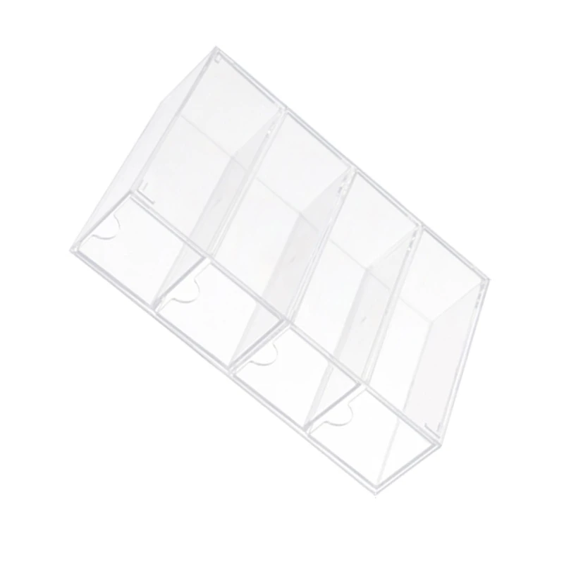 4 Slot Eyewear Case Cosmetic Display Case Plastic Drawer Storage Box for Sunglasses Glasses Contact Lens