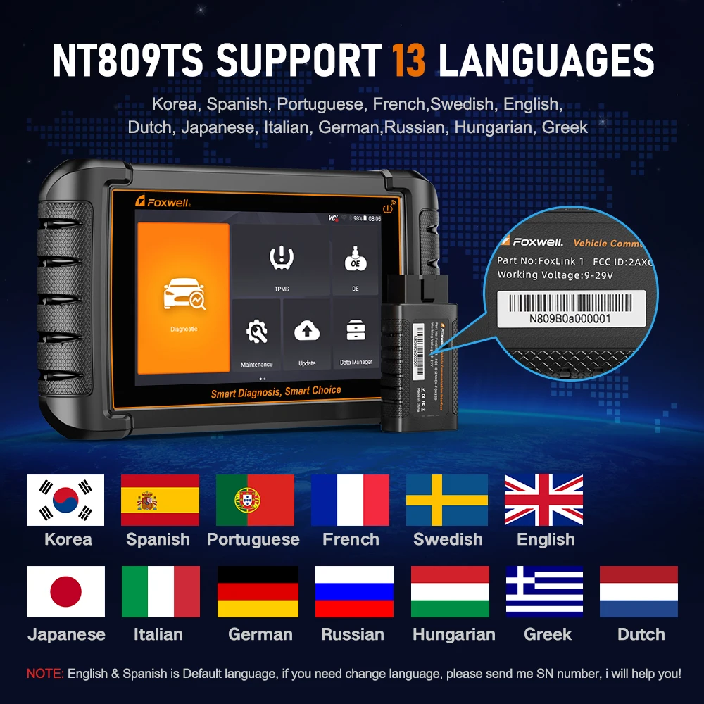 2026 OBD2 TPMS Programming Tool FOXWELL All Systems Bluetooth Automotive Scanner Bi-directional Professional Car Scanner