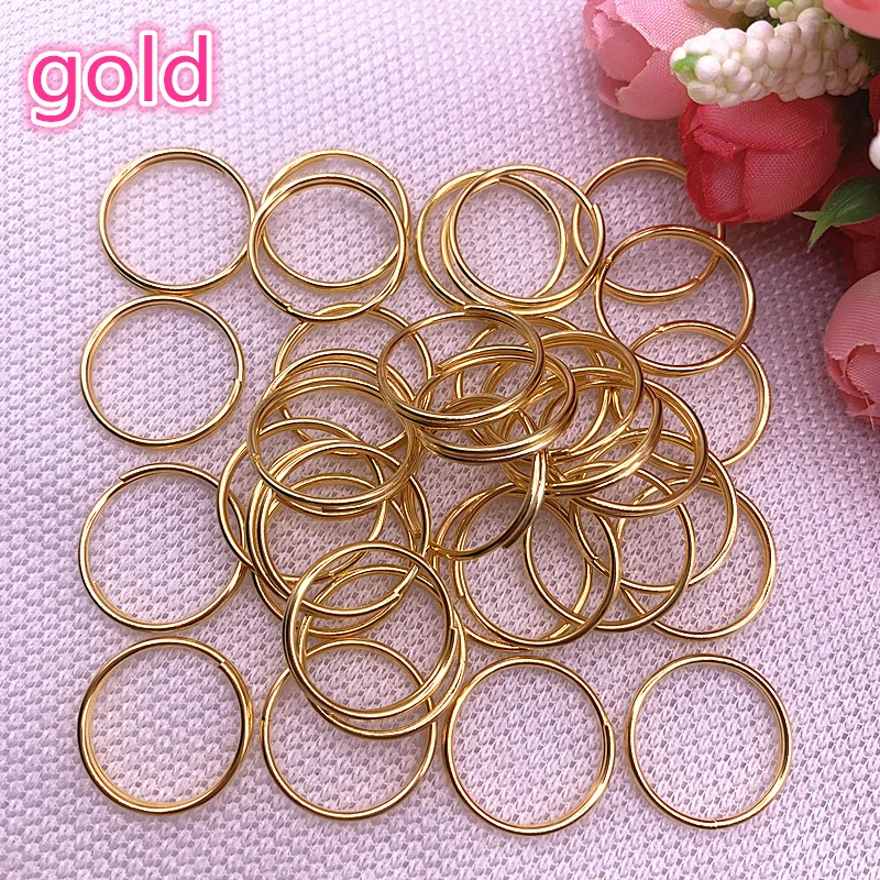 NEW 20pcs/lot 20mm Open Gold Colour Split Rings Double Loops Connectors for Jewelry Making DIY Findings Supplies