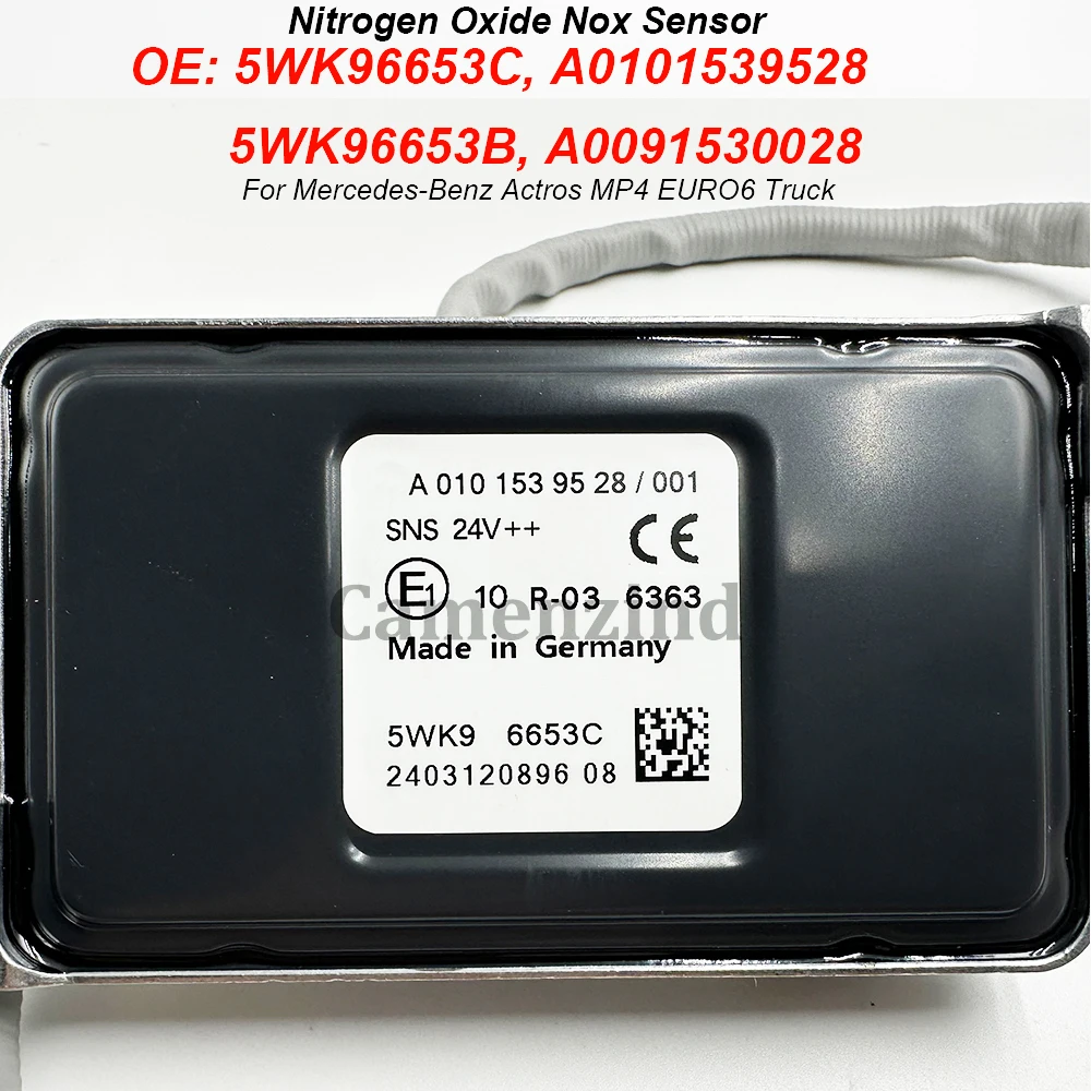 

A0101539528 5WK96653C A0091530004 High Quality Nox Sensor For Mercedes-Benz Actros MP4 EURO6 Truck 24V A0091530028 5WK96653B