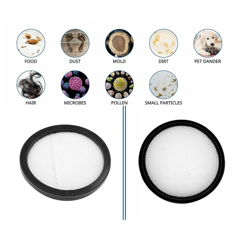 8Pcs Washable Filter For Proscenic P9 P9GTS Handheld Vacuum Cleaner Replacement Parts Household Cleaning