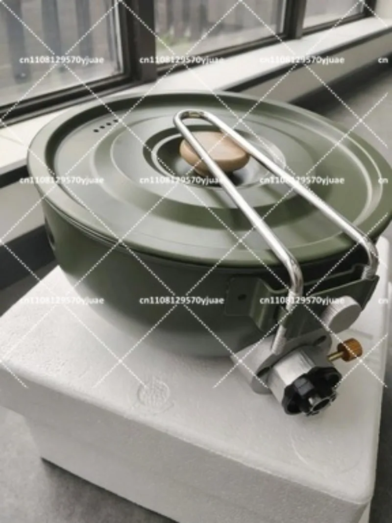 

Camping Stove Portable Cookware Set with Integrated Pot for Outdoor Hiking