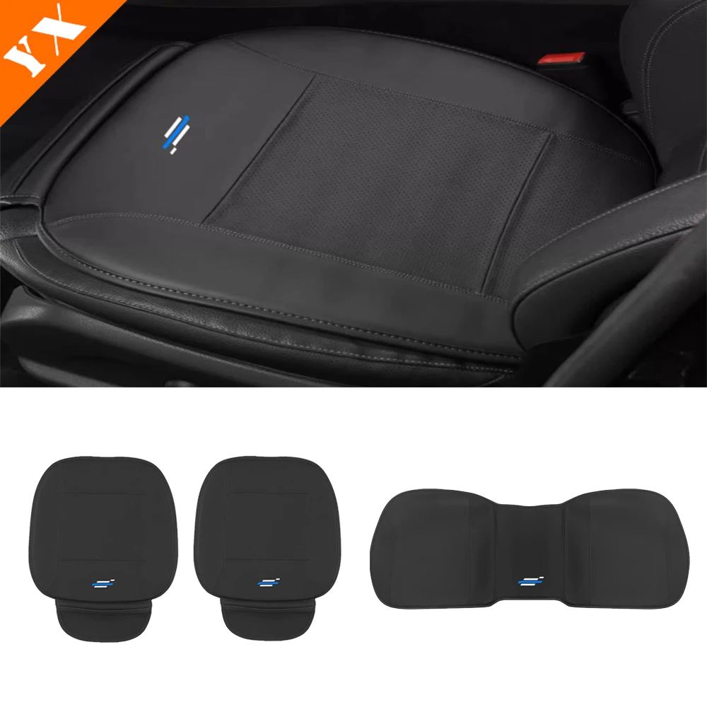 For Changan Oshan x7 plus 2024 2025 Accessories Leather White Black Four Season Universal Single Piece Half Pack Seat Cushion