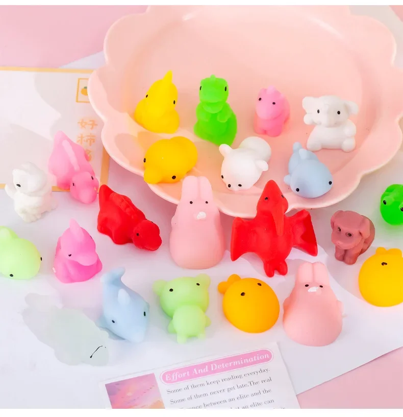 5PCS simulieren kleine tier kinder spiel stress relief spielzeug und stress entlastende squeeze werkzeuge PVC vent spielzeug