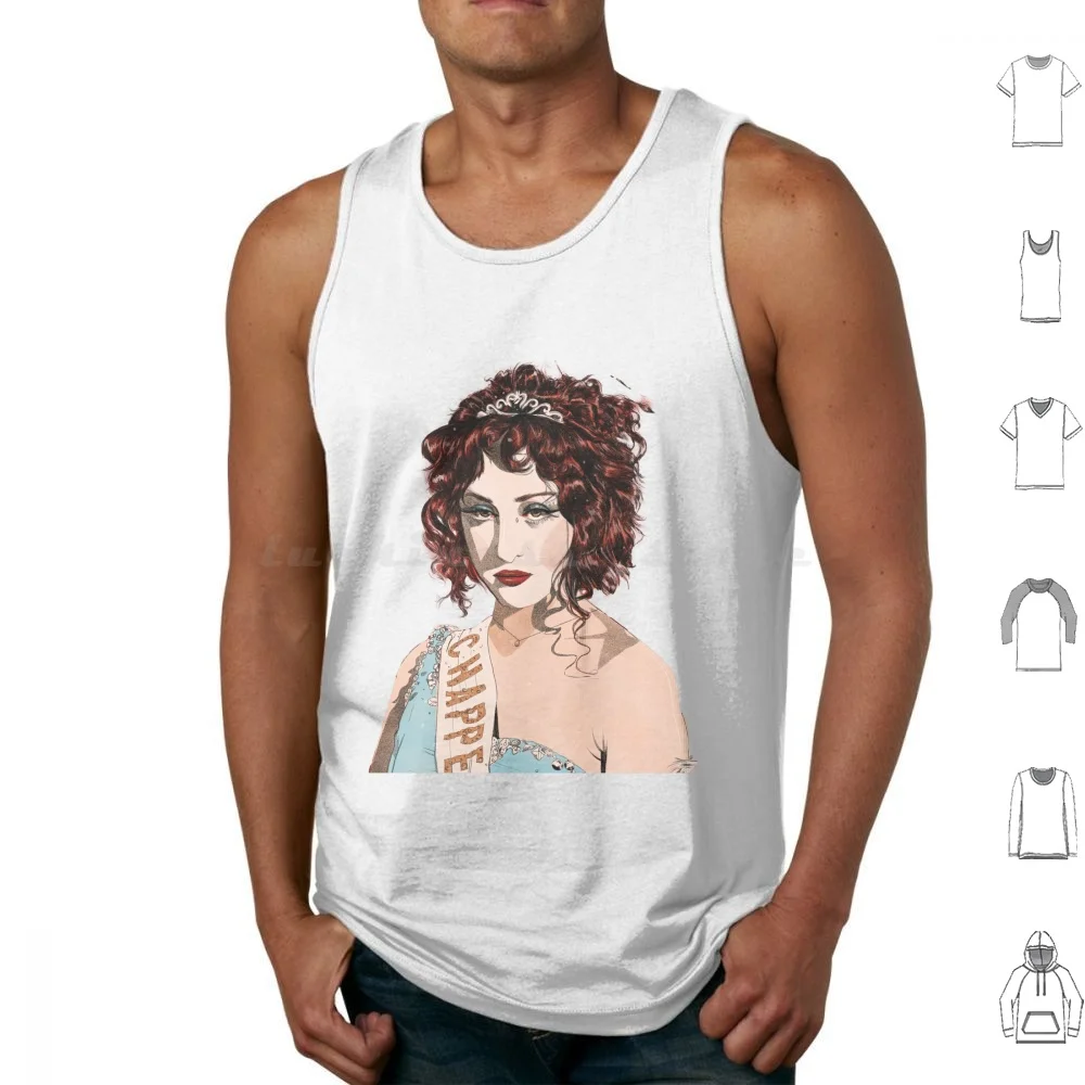 Chappell Roan Retro Tank Tops Vest Sleeveless Chappell Roan Pink Club Music Pink Chappell Hot To Go Red Wine Supernova