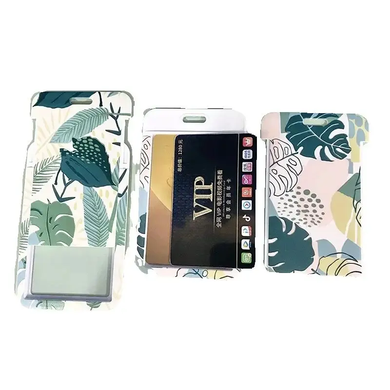 Plastic Card Holder Campus Student ID Card Access Control Badge Work ID ABS Plastic Lanyard Card Cover