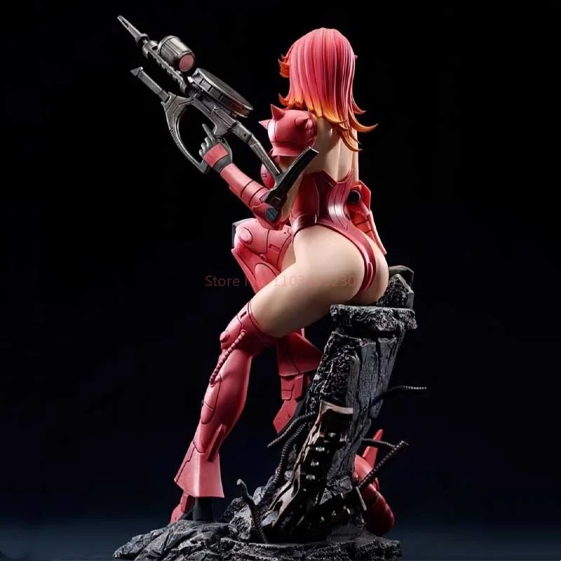 29cm anime periférico bela menina estátua 1/6 zaku ornamento máquina chassi modelo boneca figura brinquedo presentes