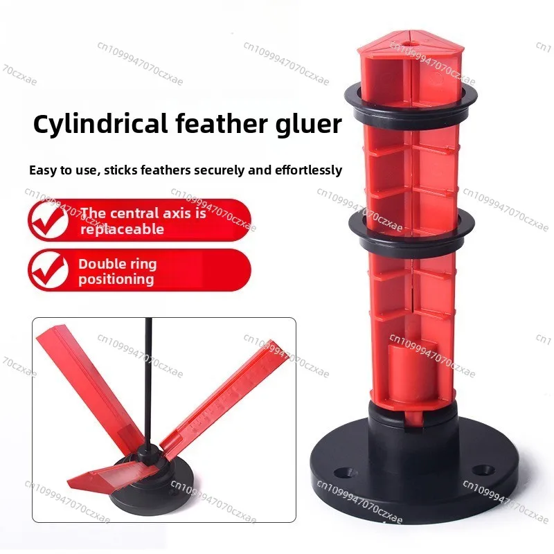 Portable Cylinder Arrow Fletching Tool Scaled Multi Size Shaft Vane Gluing Jig
