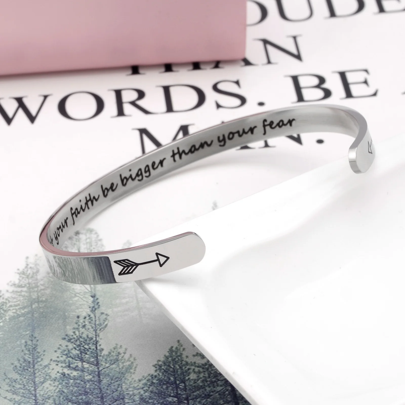 Вдохновляющие браслеты, подарки для лучшего друга, мотивационный Браслет-манжета для сестер, матери, учителя, подарок на день рождения