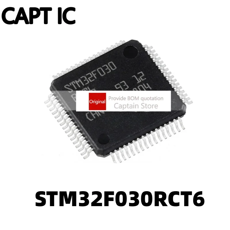 5PCS STM32F030RCT6 LQFP64