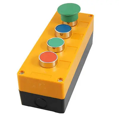 

3NO 1NC Зеленый Гриб Круглый Красный Синий Кнопочный Переключатель Станции AC 240 В 400 В