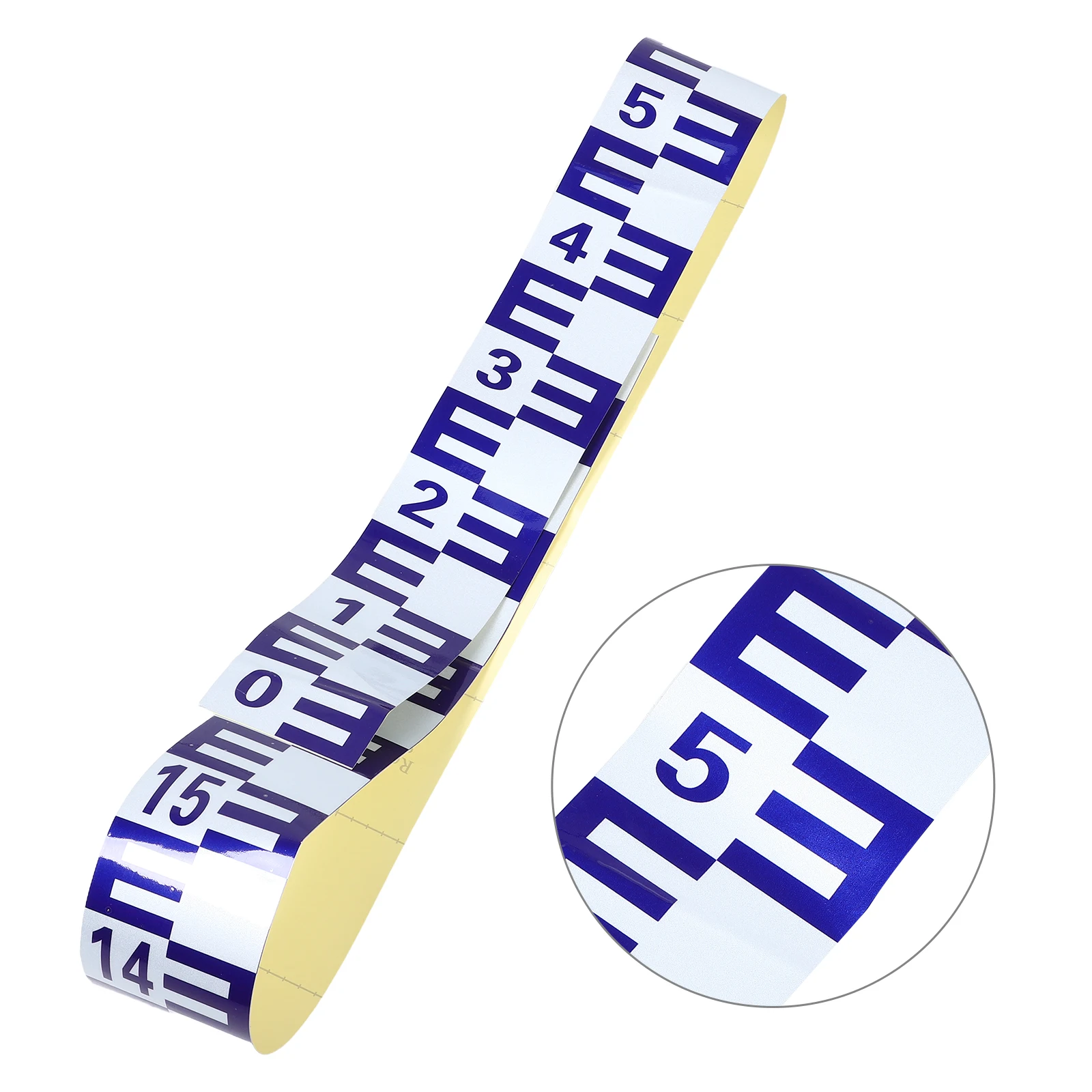 

Water Level Scale Pool Gauge Sticker for Tank Pond Aquarium Self Adhesive Film Waterproof Reflective Clear Markings Easy