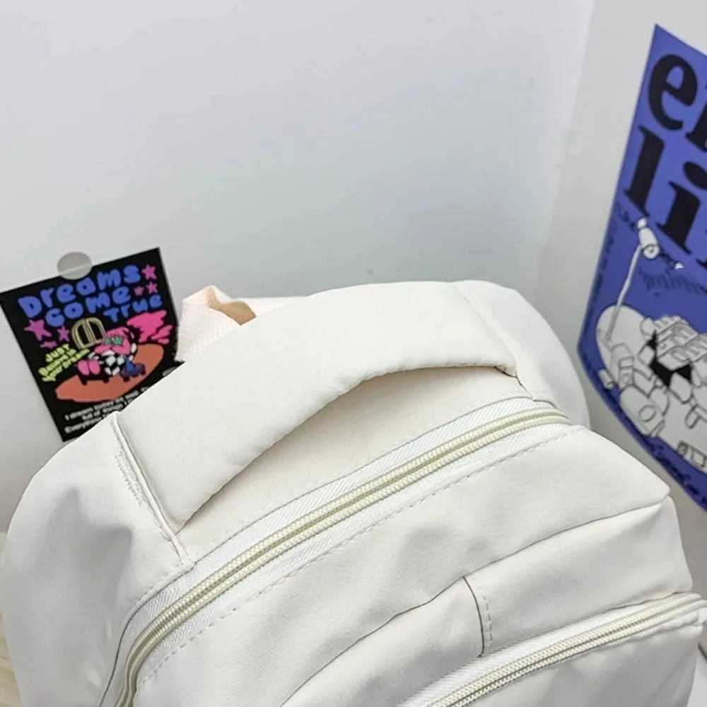 Borsa da scuola per laptop durevole in tinta unita Oxford Zaino impermeabile di grande capacità Zaino semplice Zaino universitario per adolescenti