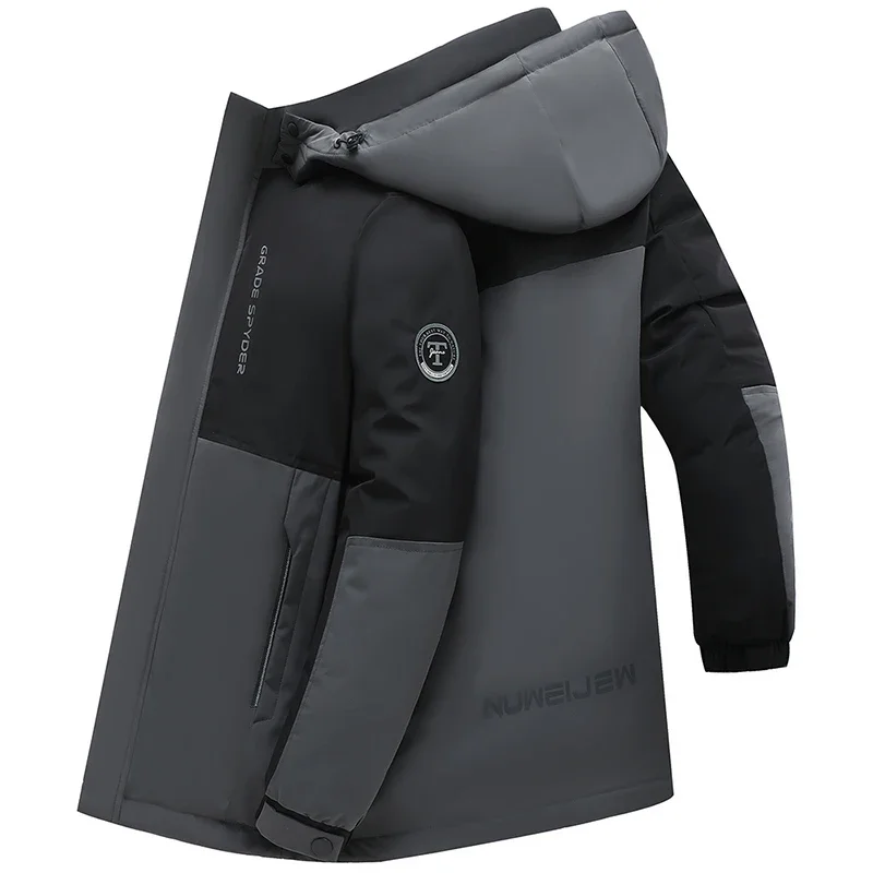 

Windproof Outwear New Mens Autumn Hooded Casual Winter Men Jacket Coat Hat Parkas Jacket Male Brand New Warm Waterproof Parkas