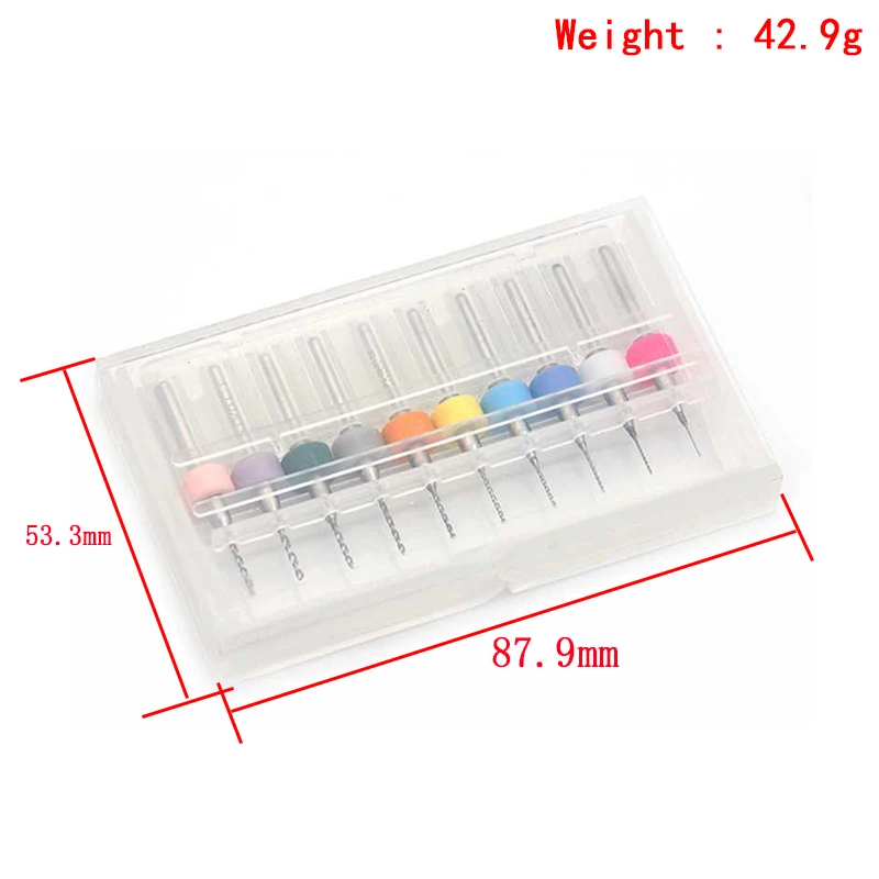 PCB Mini Broca para Placa de Circuito de Impressão, Aço de tungstênio, Aço, CNC Drill Bits Machine, 0.3mm a 1.2mm, 10Pcs