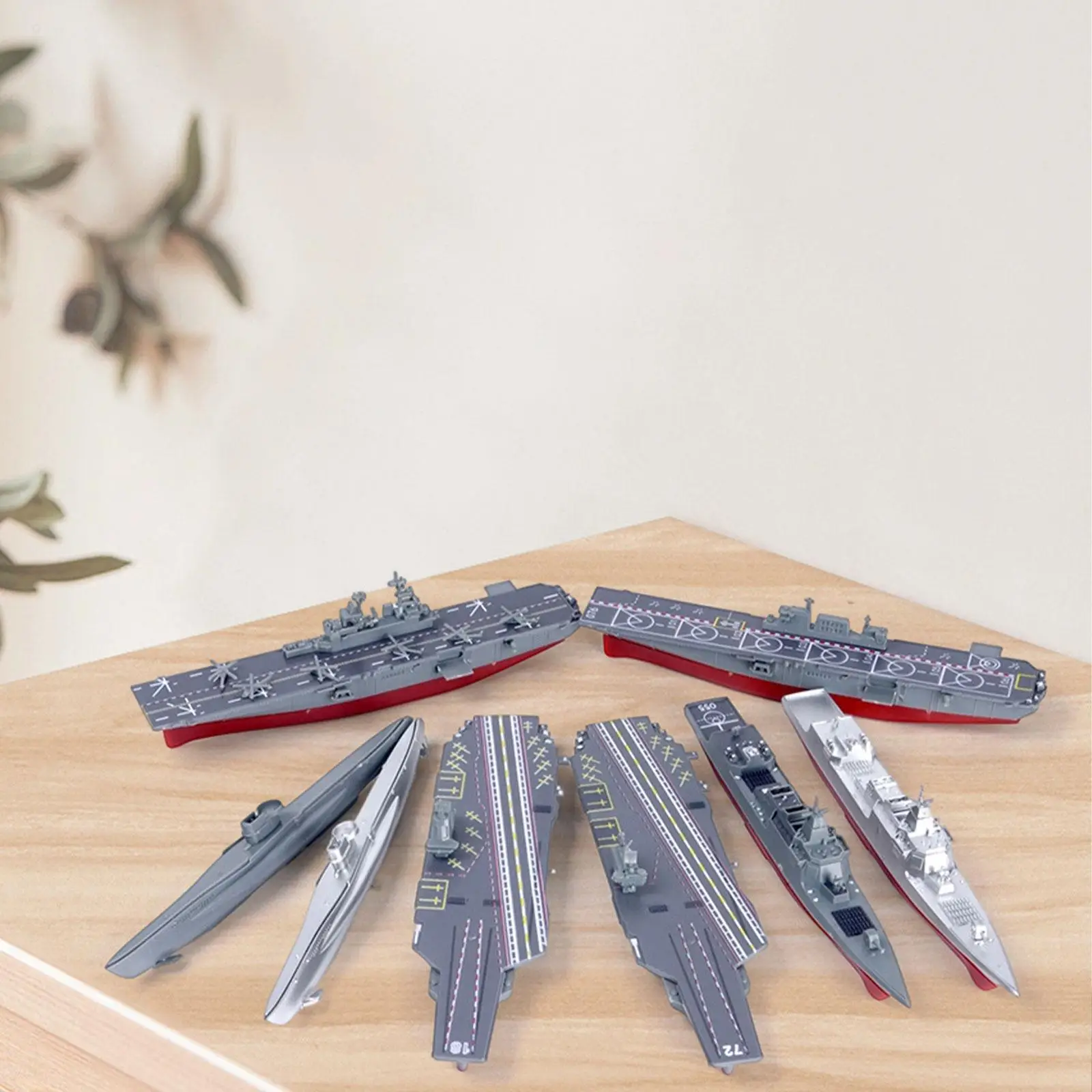 

8 шт. 4D модель авианосера, пазлы, военные корабли, строительные наборы для взрослых