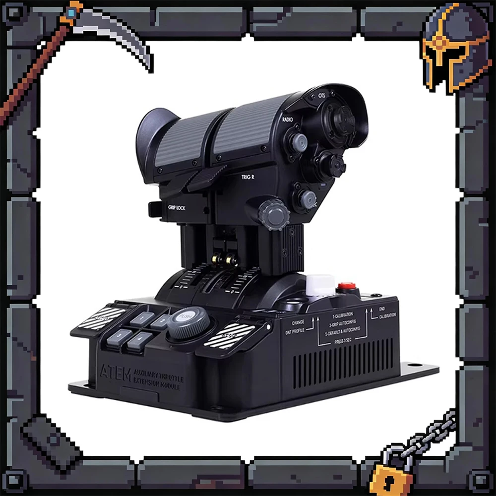 VKBSIM STECS Mini Plus Modern Throttle System  Modular Button Design Silk Sliding Damping Simulated Flight Throttle STEM Gifts