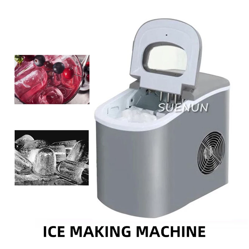 12kgs/24H Portable Automatic ice Maker Household bullet round ice make machine for family bar coffee shop