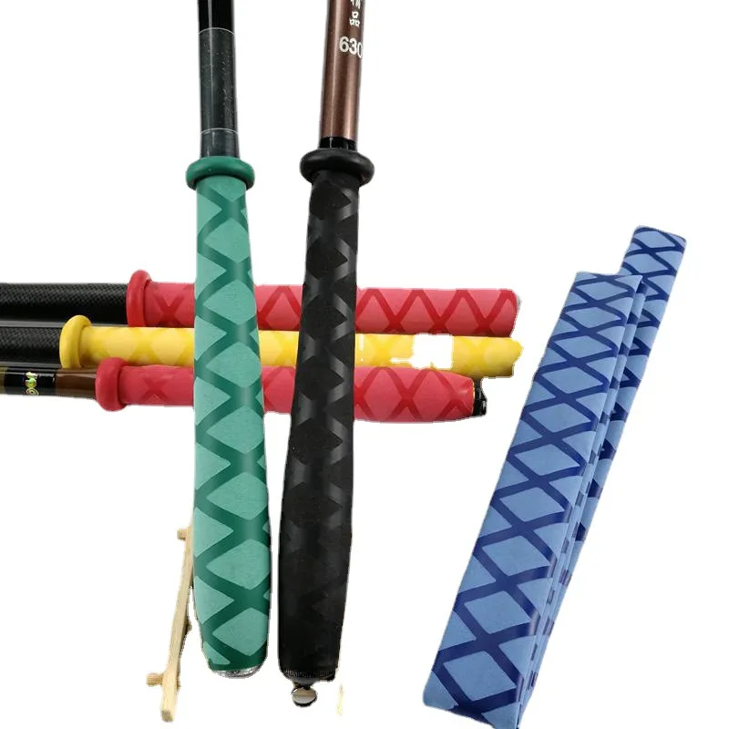 Anti Slip Pattern Heat Shrink Sleeve Racket Fishing Rod Knife Tool Grid Pattern Wear-resistant Insulation Heat Shrink Handle