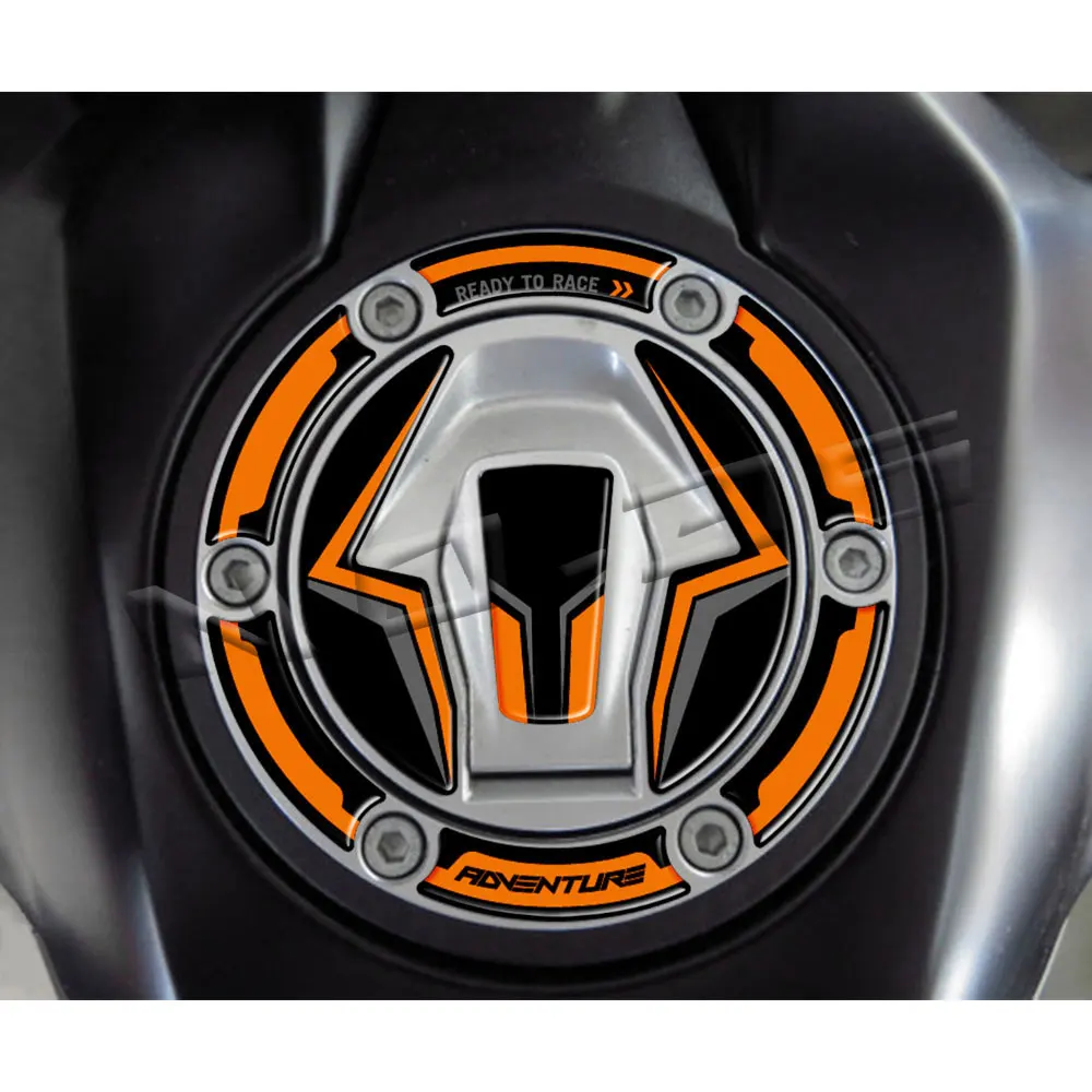 For KTM 250 390 890 790 Adventure R 3D Motorcycle Tank Cap Sticker Gas Cover Protection Carbon Fiber Decal Accessori Waterproof