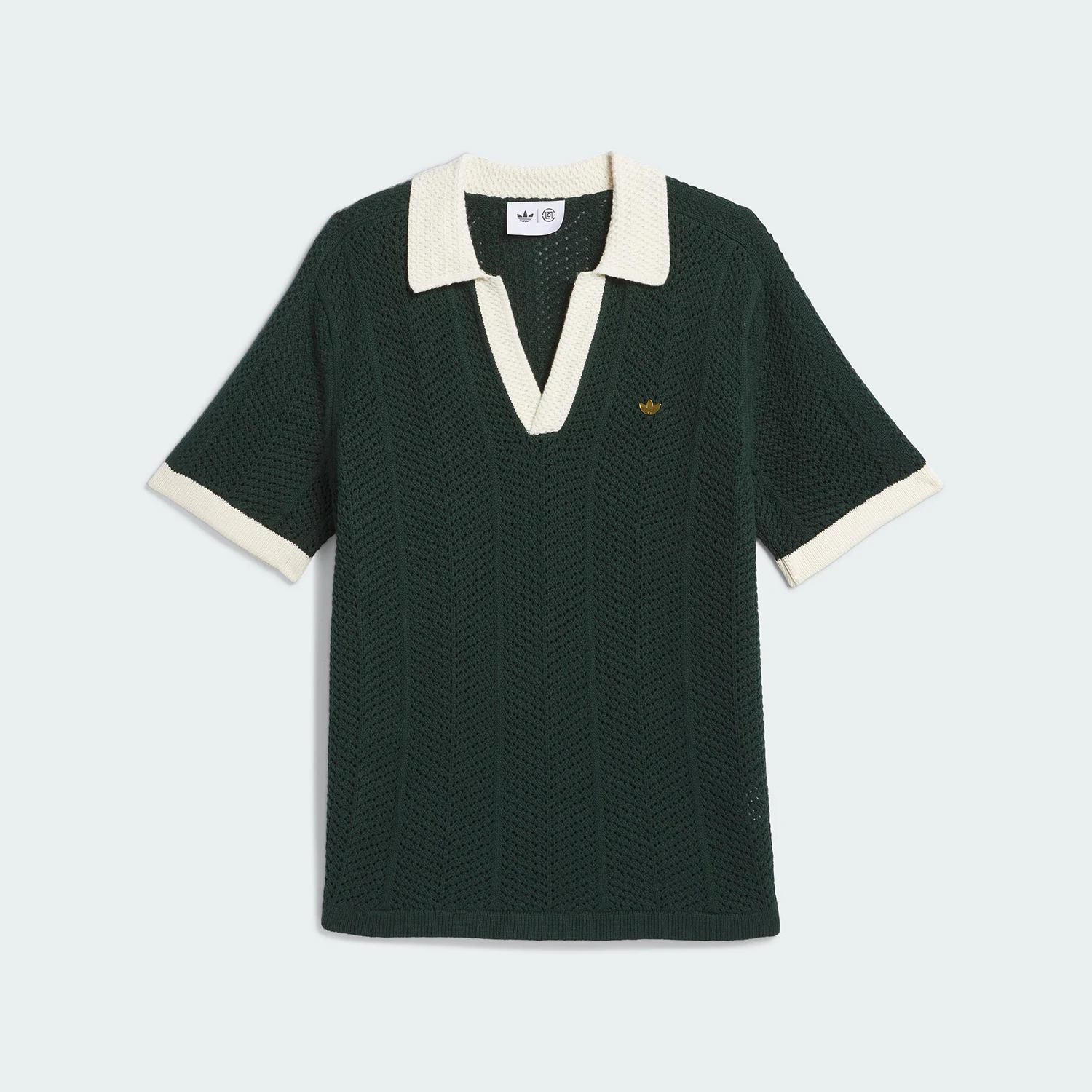 Adidas genuine clover new men's and women's casual short sleeved polo shirt IK2942