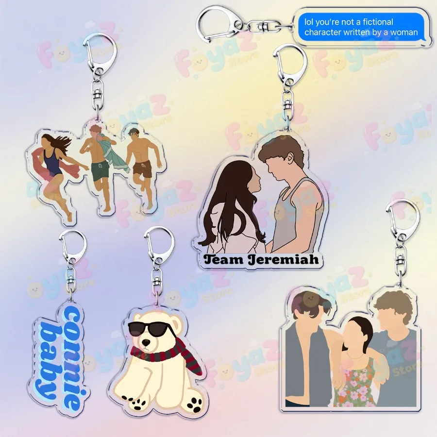 The Summer I Turned Pretty Tsitp Keychains for Bag Accessories Charm Conrad Fisher Jenny Han Jeremiah Keyrings Friends Gifts