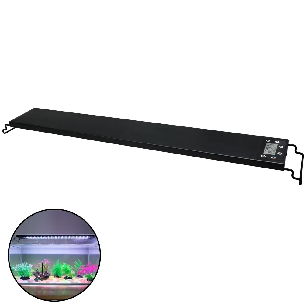 120cm Aquarium Led Light Adjustable Timer Full Spectrum Fish Tank Light Underwater Aquariums Decoration Lighting Planted Lights