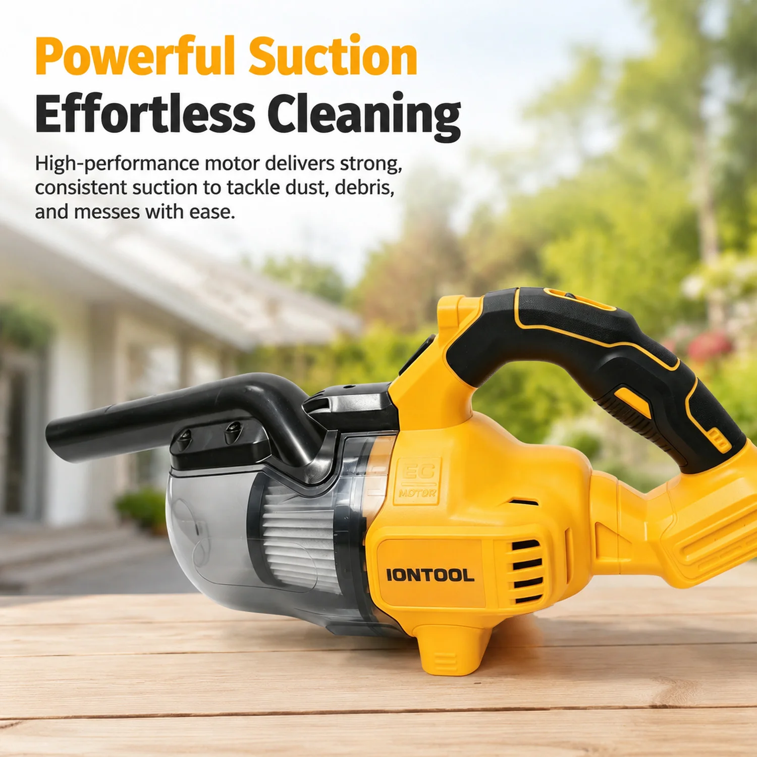 IONTOOL 0.7L Handheld Cordless Vacuum 400W 5000RPM 21.7L/s for Floor Carpet Car Seat and Pet Hair Removal Tool Only