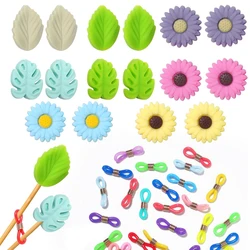 Rolhas De Agulha De Tricô, Protetor De Ponto De Agulha, Stitch Tip Covers, Silicone End Caps, Acessórios De Costura Quilting, 38Pcs