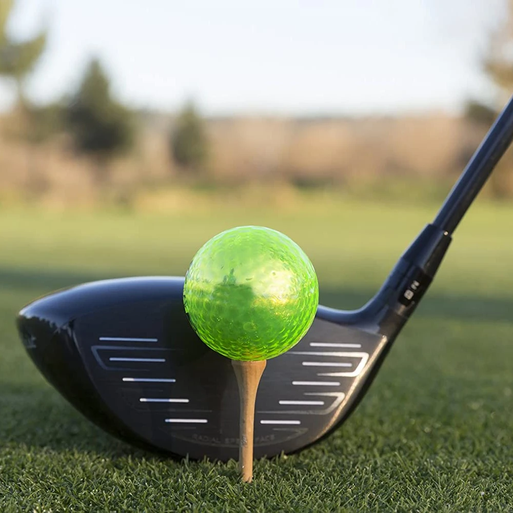 Bolas de Golf chapadas en metal para eventos deportivos, 1 piezas de diámetro, 42,7mm, apertura de partido elegante, el mejor regalo, construcción