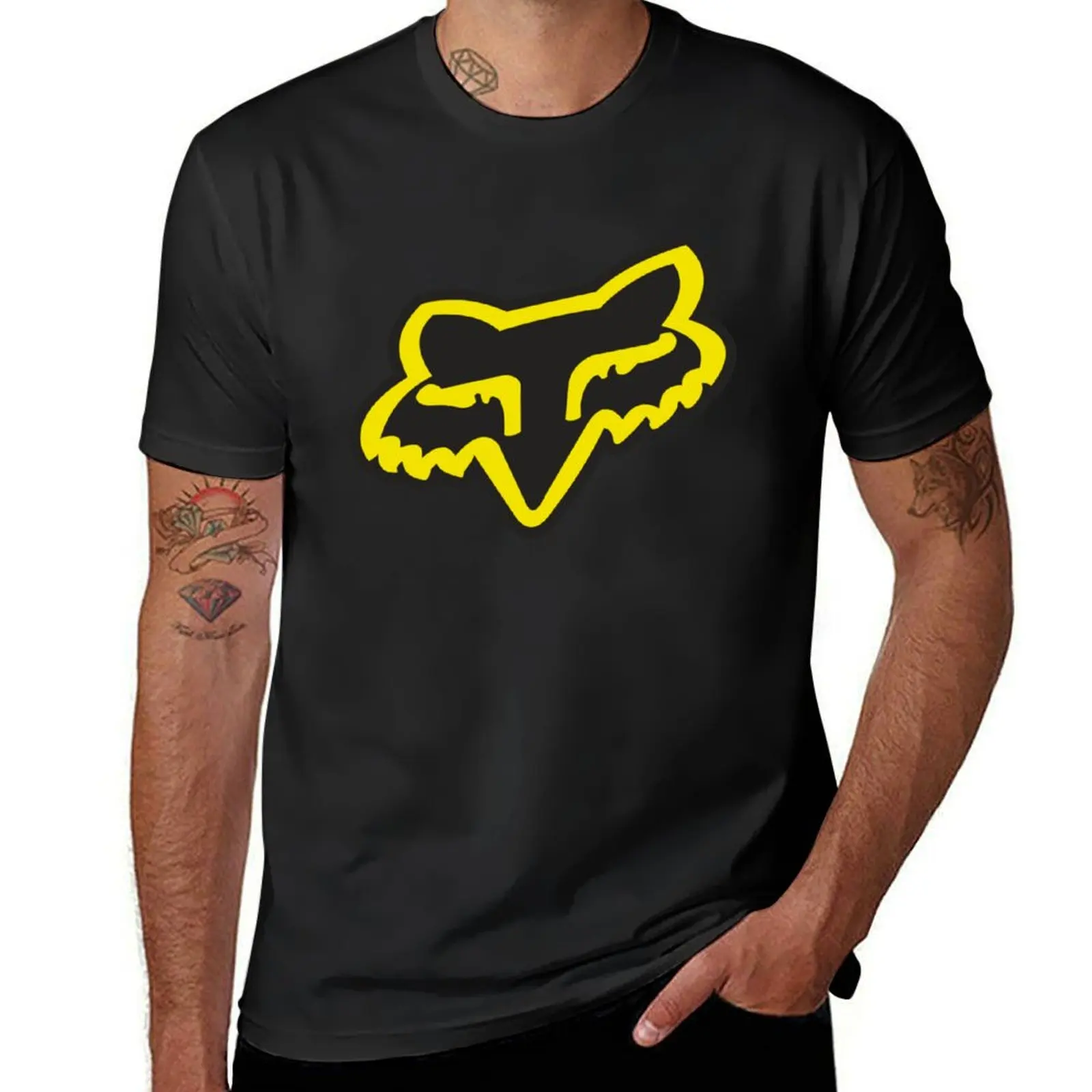 Paint splatter Racing merch braap black and yellow T-Shirt Aesthetic clothing Blouse blanks mens cotton t shirts