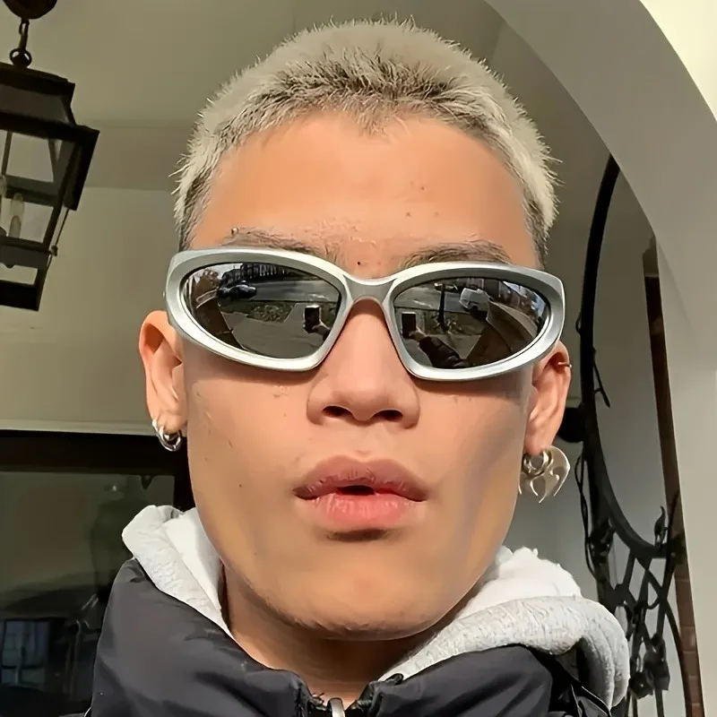 3 Stück Millennium Futuristische Mode Punk Sonnenbrille Straßenfotografie Funktioneller Stil Retro Sonnenbrille Tägliche Reisen