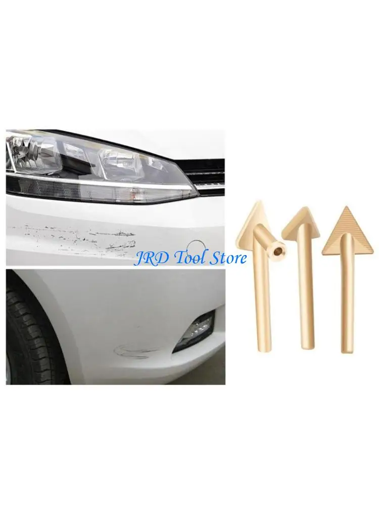 A2UD 3/4Pcs Soldering Iron Guns Tips Triangular Copper Head Welding Replacement Tips