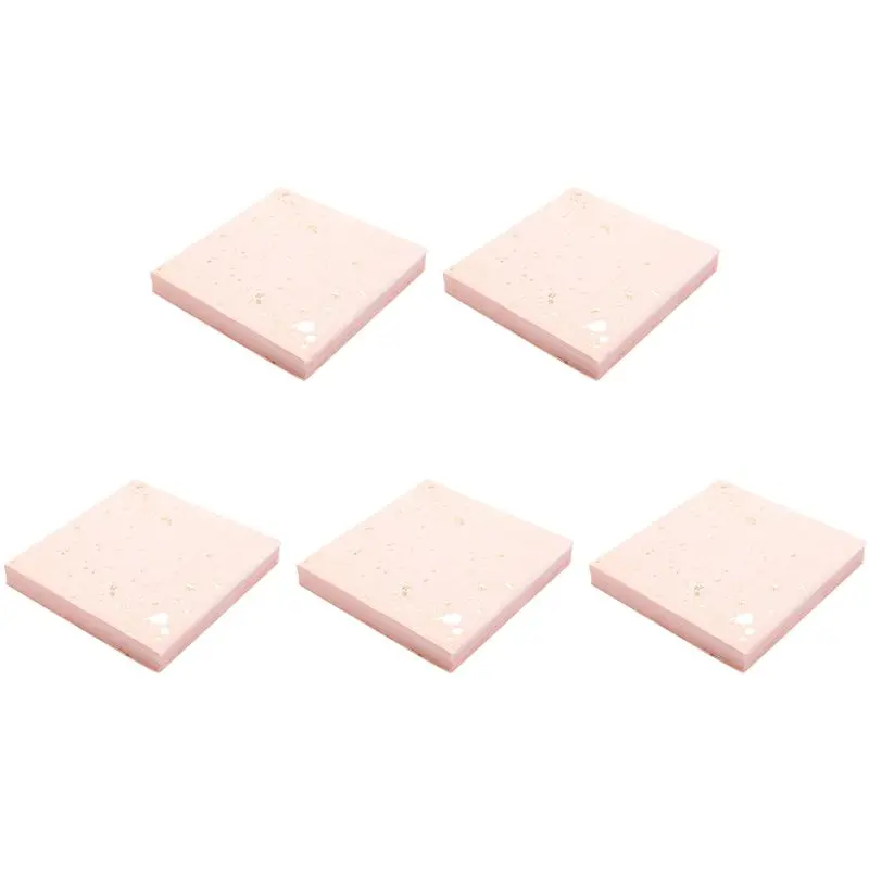 【LOVE】5X Gold Blocking Pink Marble Texture Disposable Tableware Set Paper Napkins Party Wedding Carnival Tableware Supplies