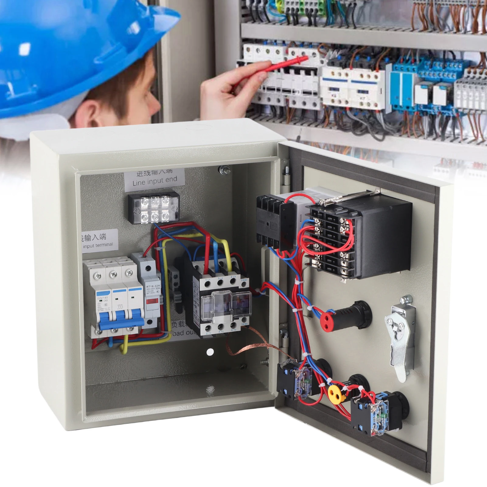 Boîte de Thermostat de régulateur de température PID, 3 phases, 15kw, affichage numérique de haute précision, boîte de contrôle de température intelligente 380V