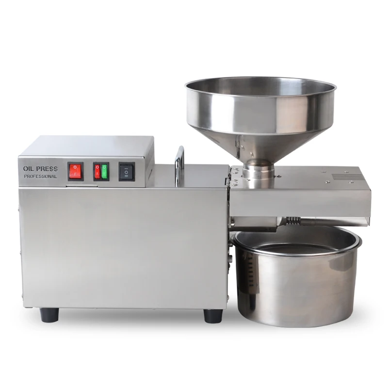 Cocoa Butter Processor Home Peanut Mustard Soybean Pressing Seeds Oil Press Machine
