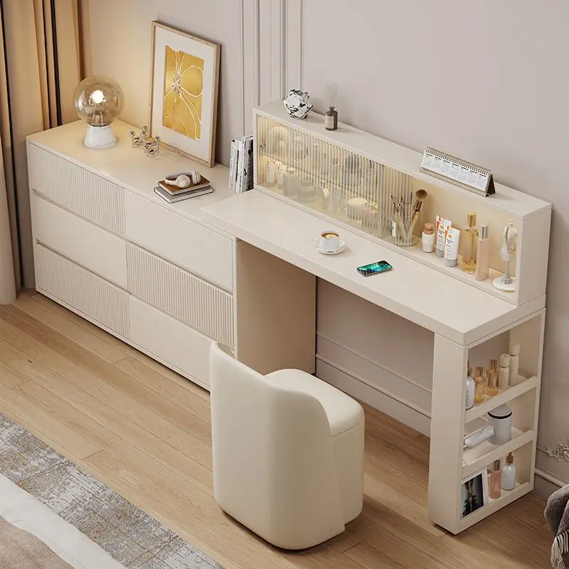 

Dresser, chest and cabinet integrated, simple modern desk and dressing table in the bedroom
