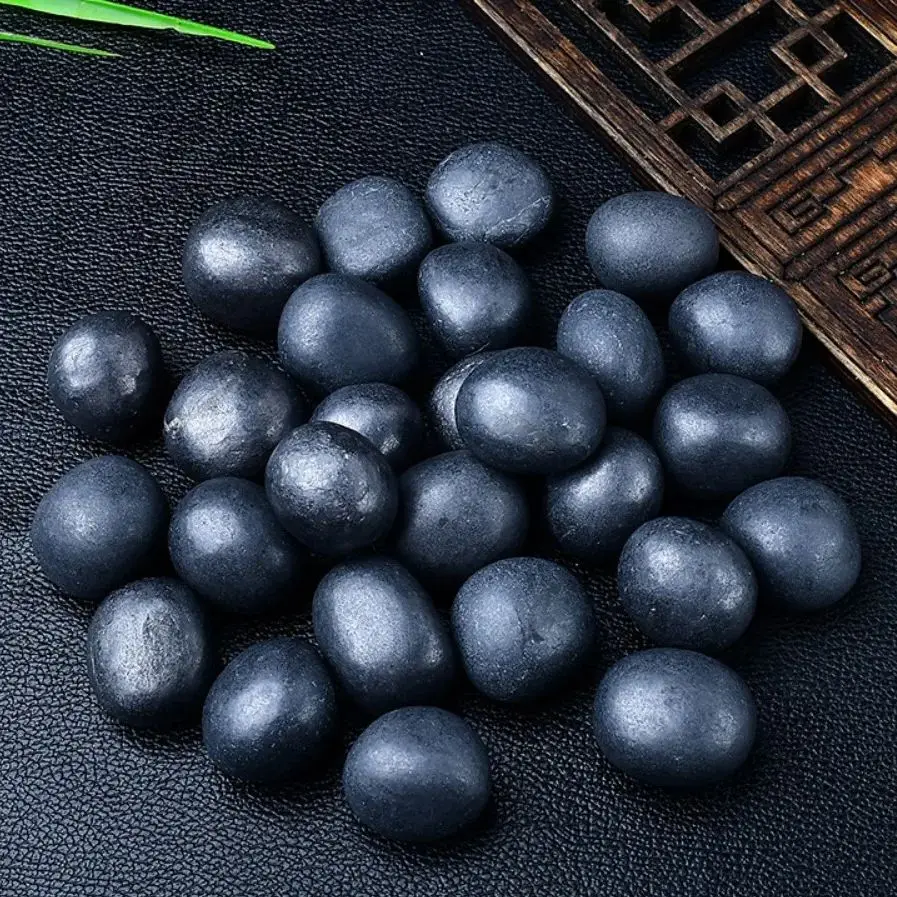 Natural Shungite Irregular Tumbled StoneReiki Healing Crystal Energy Mineral Gemstone Home Aquarium Decoration