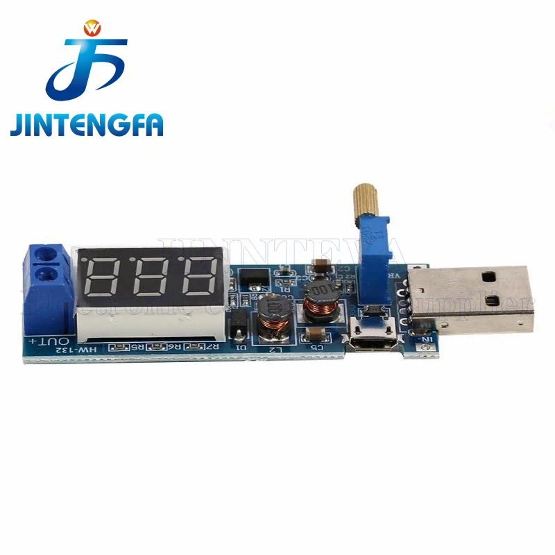 Module régulateur de puissance boost USB DC-DC 5V à 3.3V 9V 12V 24V, module d'alimentation de bureau JINNTEVA