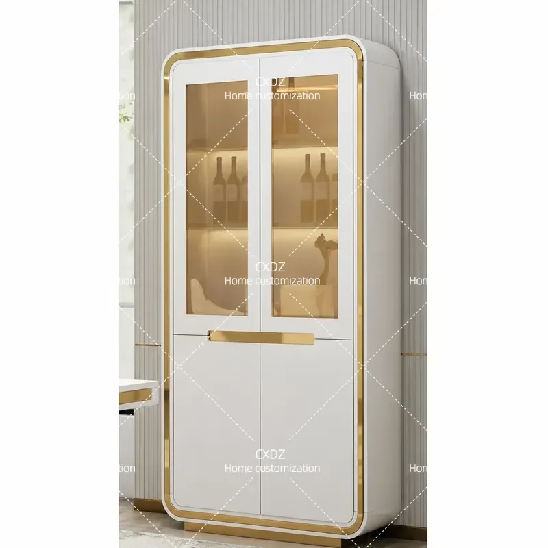 Modern simple living room wine cabinet dining side cabinet wall locker display advanced sense integrated cabinet wine display