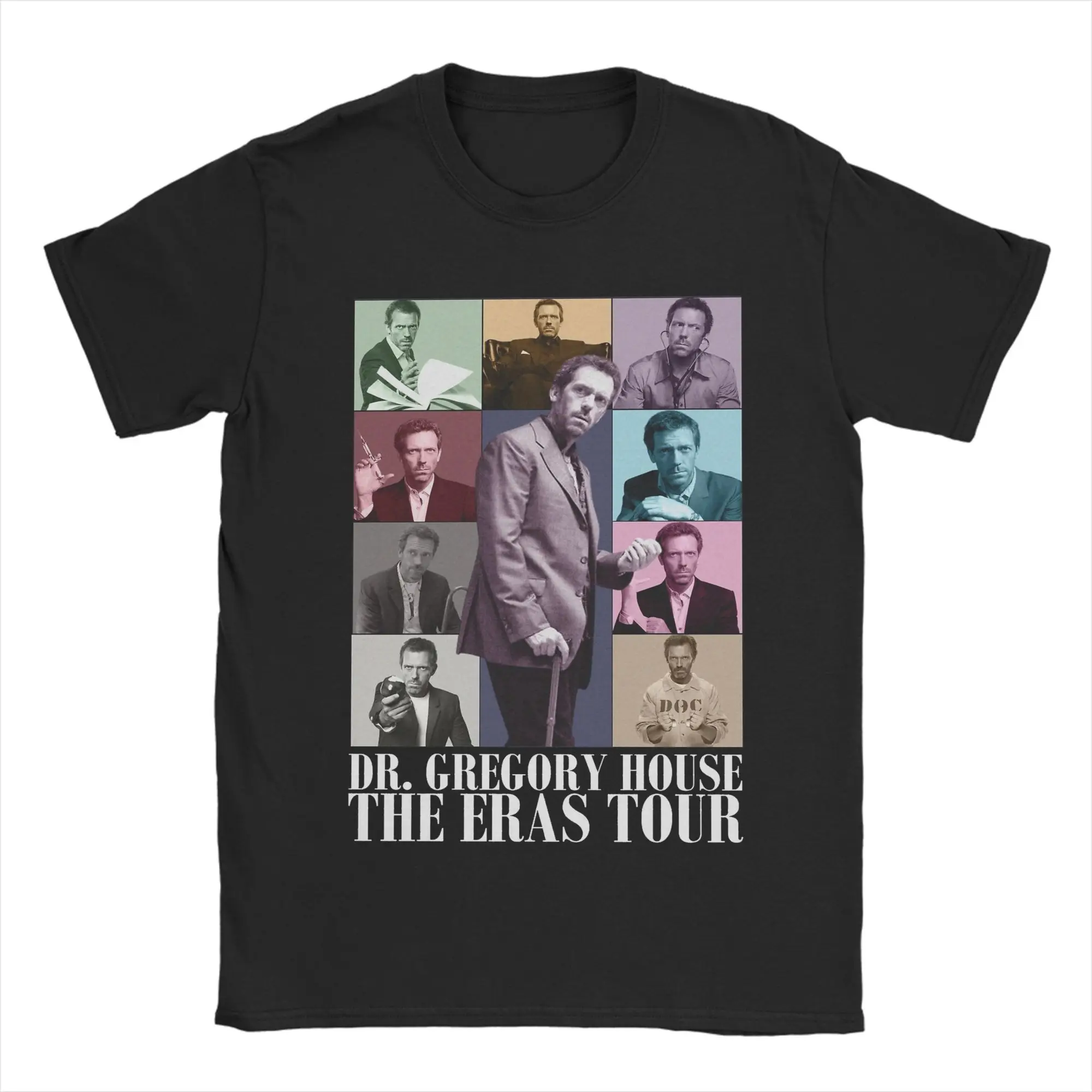 Мужская футболка Dr Gregory House MD The Eras Tour, одежда из чистого хлопка, забавные футболки с круглым вырезом и короткими рукавами, идея подарка, футболки