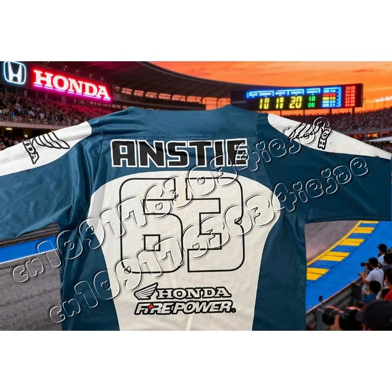 

New Off-Road Motorcycle Riding T-Shirt Fast Drying Breathable Long Sleeved For Men And Women Honda Riding T-shirt Tops