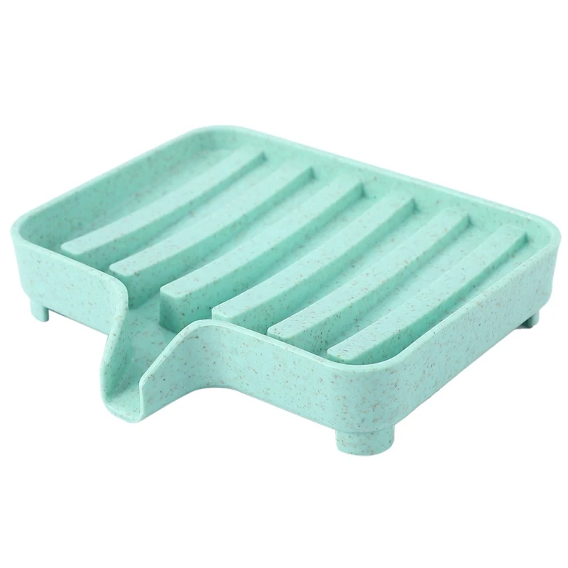 

Sponge Holder Storage Rack Drain Soap Box Tray Soapbox 3 Pcs Shower Soap Tray Tool Soap Dish Plate Holder Green