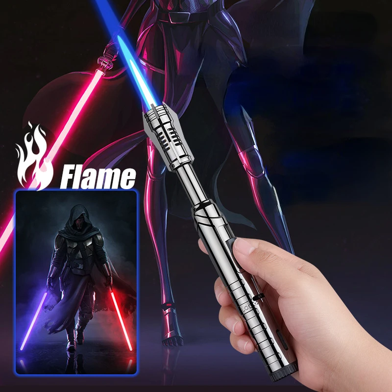 

New High Temperature Torch Spray Gun Windproof Inflatable Butane Gas Lighter Portable Outdoor Barbecue Baking and Welding Tool