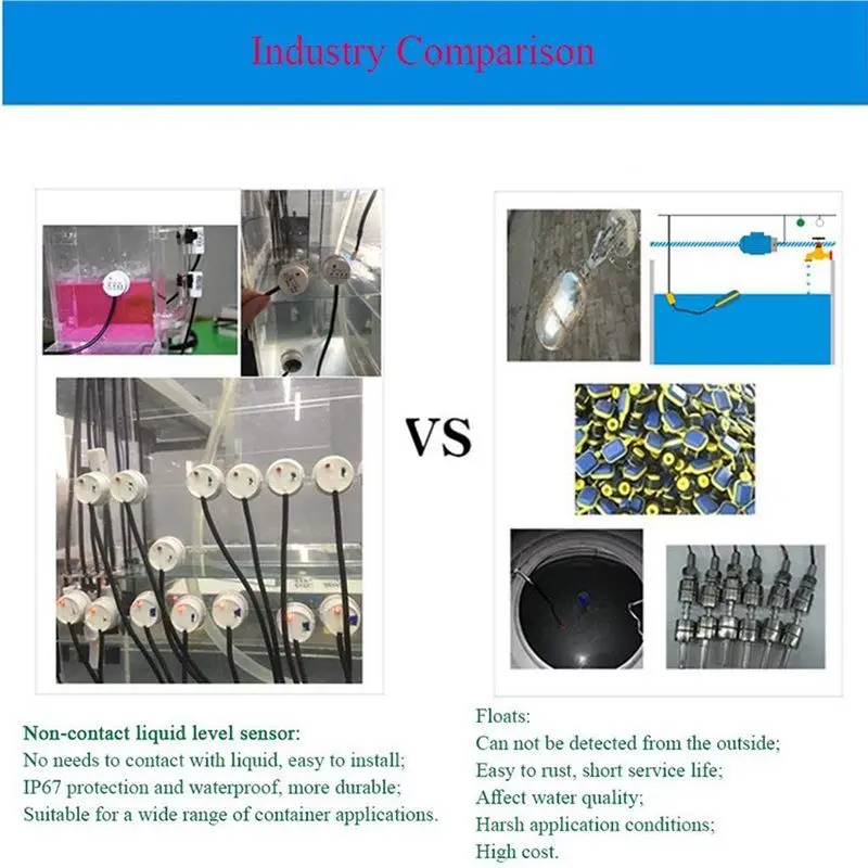 ELECT-4X XKC Y25 T12V مفتاح مستشعر مستوى السائل كاشف المياه عدم الاتصال الشركة المصنعة التعريفي عصا نوع XKC-Y25-V
