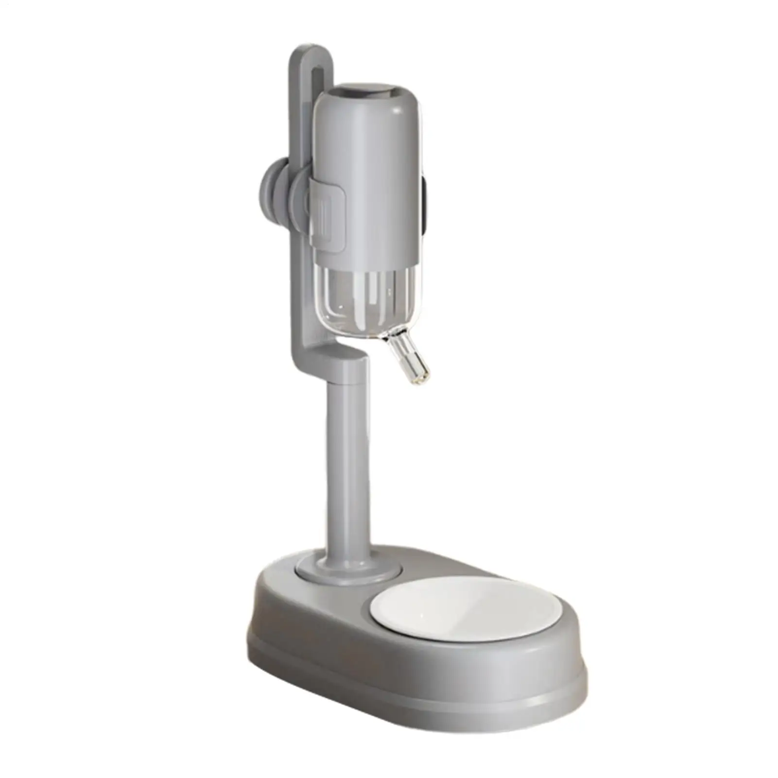 

Автоматическая поилка для животных с регулируемой высотой, бутылка 750 мл, напольная, с защитой от капель, для собак, с подставкой, для маленьких животных