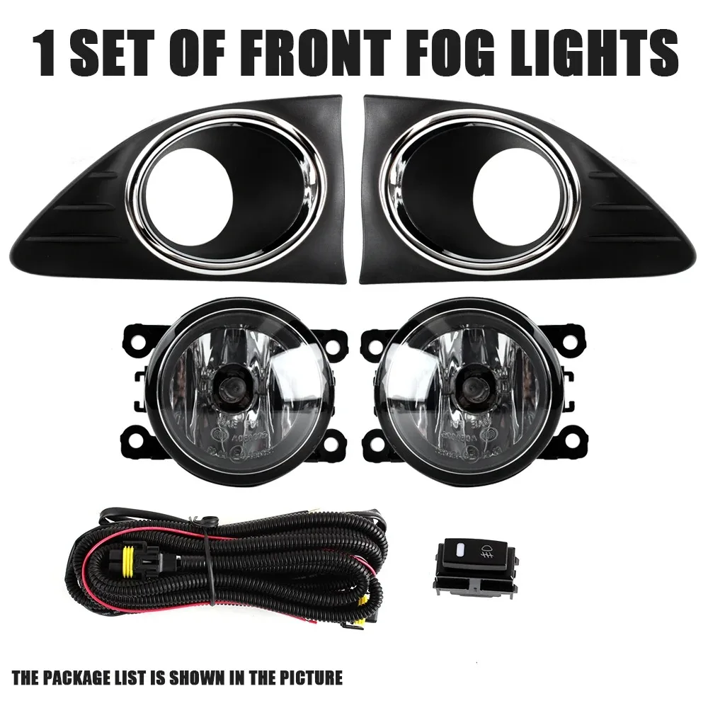 DLAA Front Bumper Fog Lamp Upgrade Kit FOR Renault SANDERO LOGAN 2016-2017 Version Additional Foglight Set